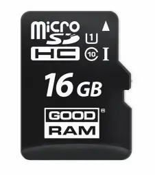 GOODRAM Memory MicroSD Card - 16GB with adapter UHS I CLASS 10 100MB/s