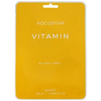 Kocostar Vitamin Sheet Mask - Antioxidační pleťová maska 25ml