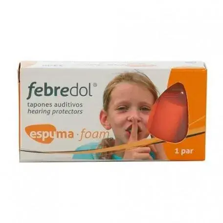 FEBREDOL Febred Foam Earplugs, 2 Units