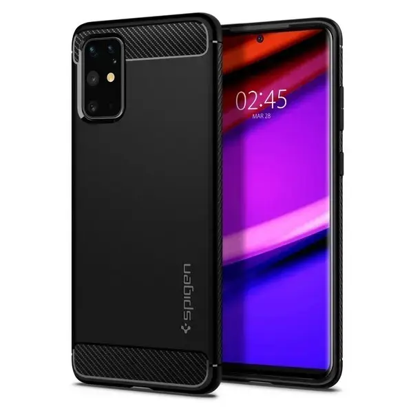 Spigen Rugged Armor Samsung S20 Plus czarny mat|black matte ACS00753