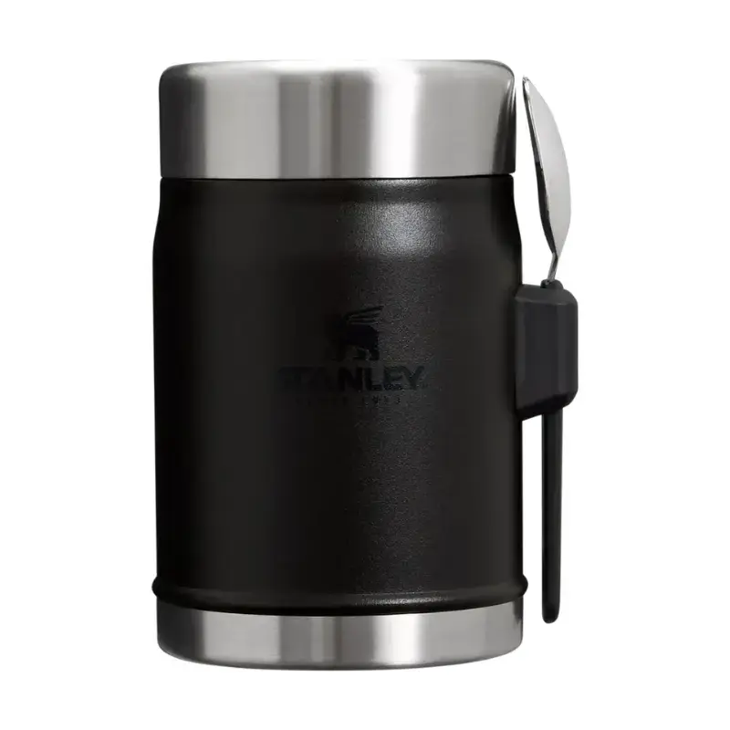 Termoss ēdienu The Legendary Food Jar + Spork 0,4L melns 2.0