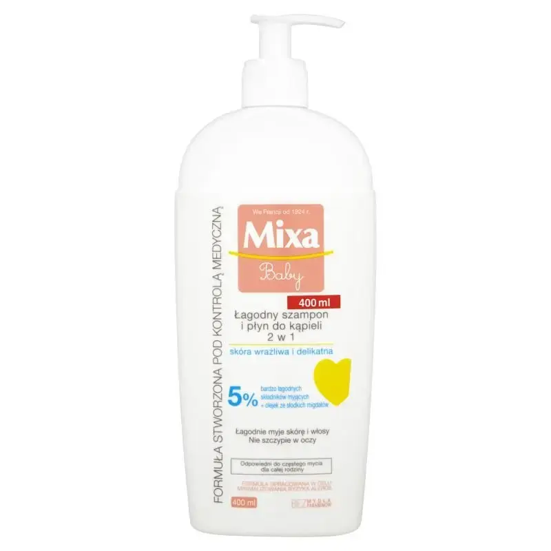 Mixa Baby Agodny Szampon I Pyn Do Kpieli 2 W 1 400 Ml