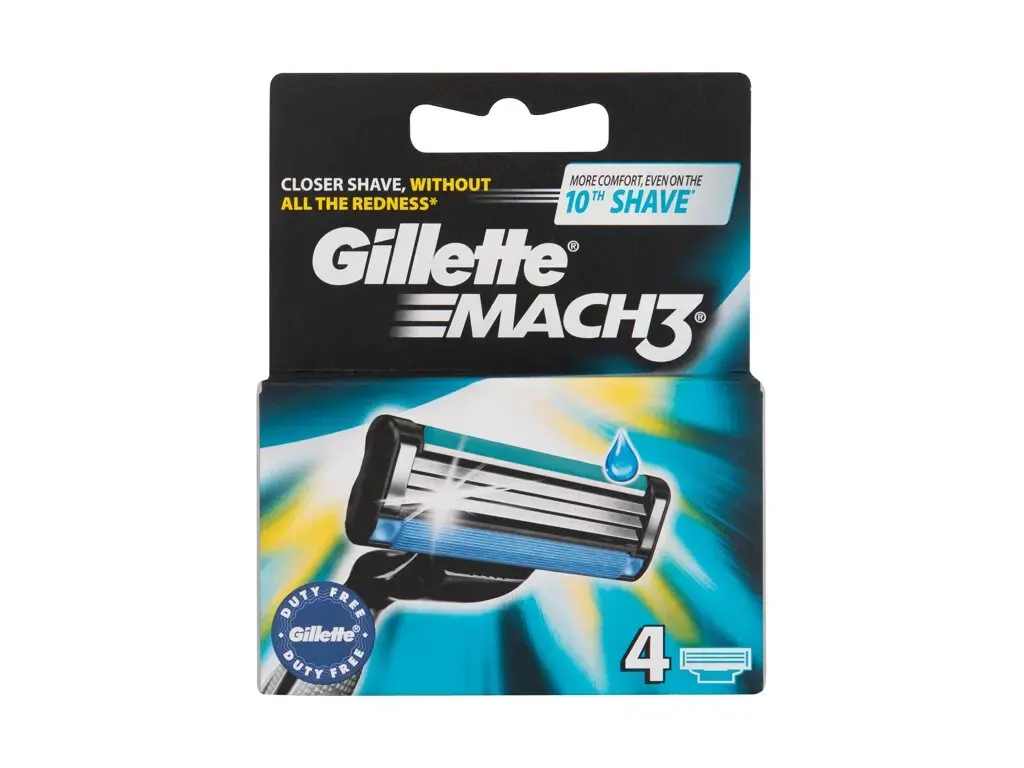 Gillette Mach3 Replacement blades, 4 pc