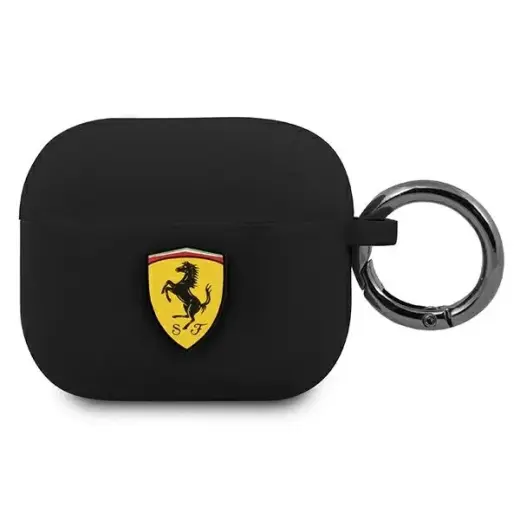 Ferrari FEA3SILBK AirPods 3 cover czarny|black Silicone