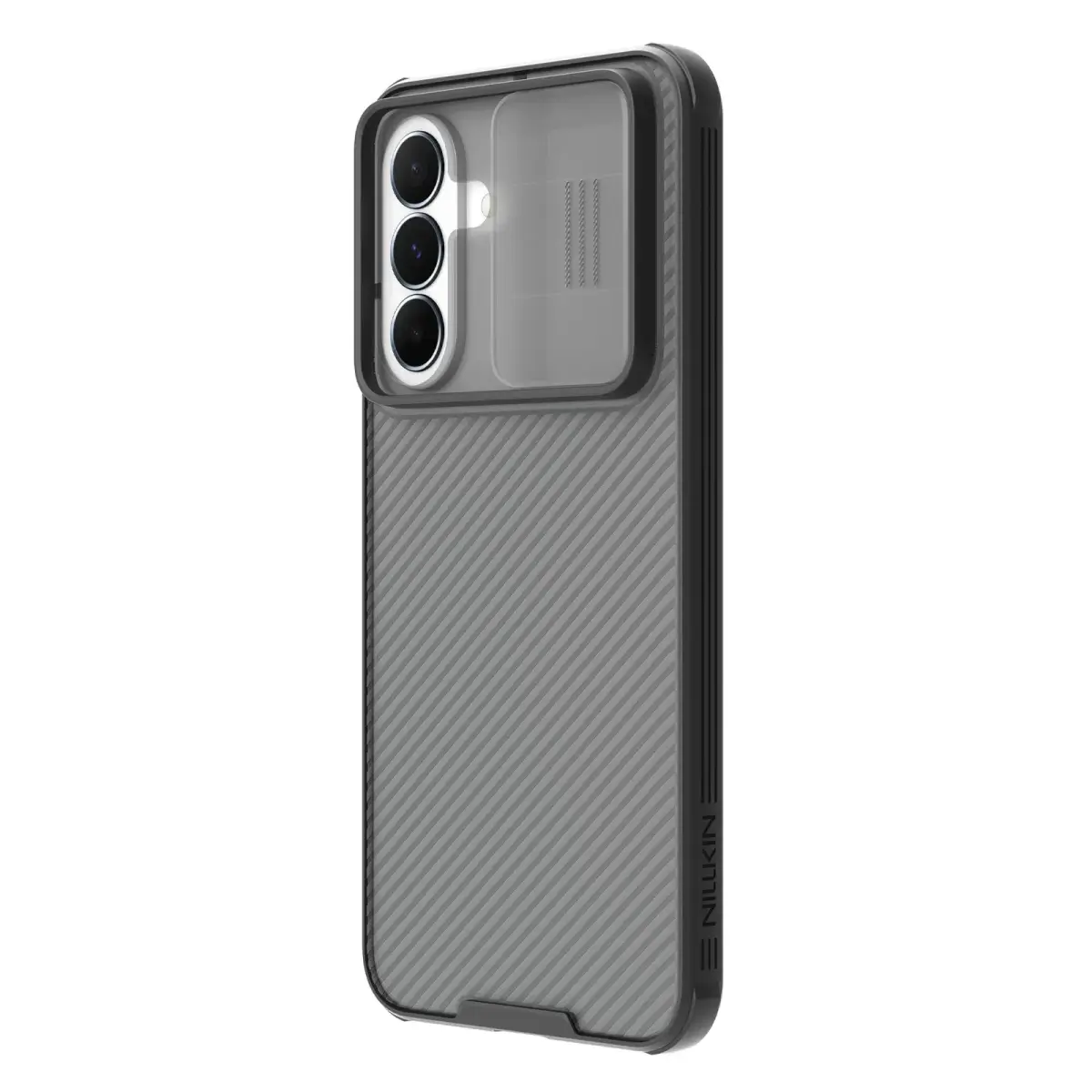 Nillkin CamShield PRO maciņš telefonam Samsung Galaxy A37 (A376) caurspīdīgs melns (ar kameras aizsargu)