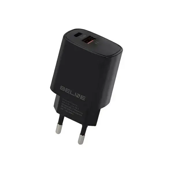 Charger wall tīkla lādētājs | 20W | USB-C, USB-A | melns