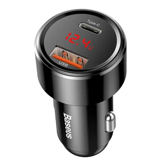 Baseus Magic Series automobilinis įkroviklis | 45W | PD, QC, PPS | USB-C, USB-A | juodas
