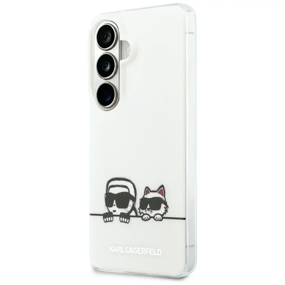 Karl Lagerfeld IML Peekaboo Karl&Choupette phone case with MagSafe support for Samsung Galaxy S26 (S942) transparent