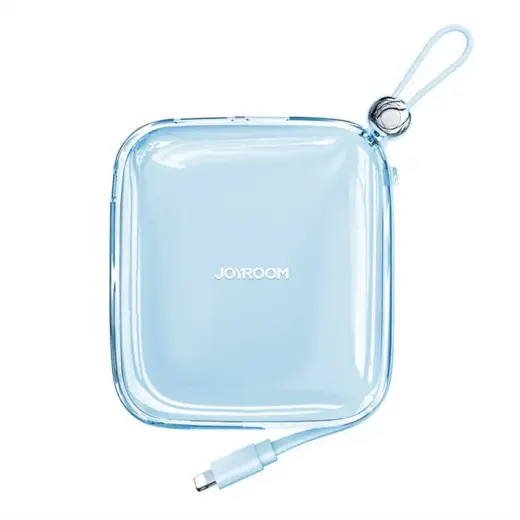 Joyroom JR-L003 Jelly external battery (powerbank) | 10000 mAh | 22.5W | USB-A, USB-C, Lightning | blue