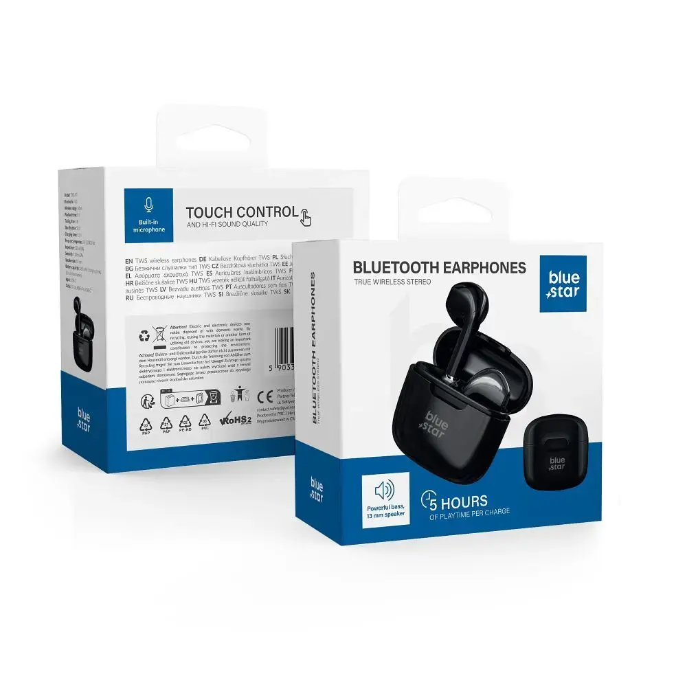 Wireless earphones Blue Star FI7 TWS black