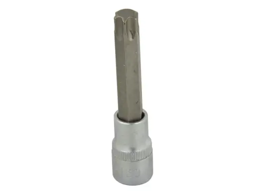 1/2" piedziņas T-60 Torx uzgalis-muciņa, 100mm, CrV tērauds