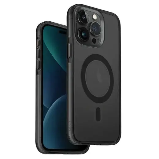 UNIQ etui Calio iPhone 15 Pro Max 6.7" Magclick Charging szary|smoked grey