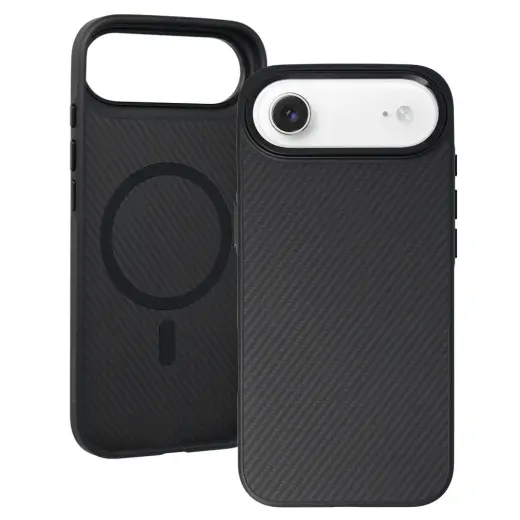 Liavec Carbon Core telefono dėklas iPhone 17 Air juodas