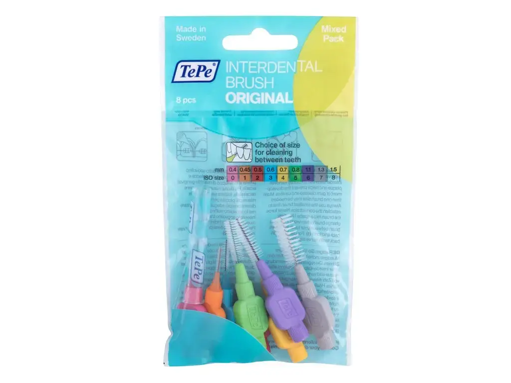 TePe Original Mixed Pack Interdental Brush 8 pc