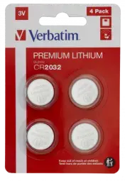 Baterijas Verbatim CR2032 Premium Lithium 4-Pack