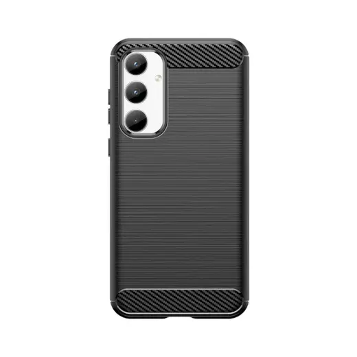 Carbon telefono dėklas Samsung Galaxy A35 5G (A356) juodas