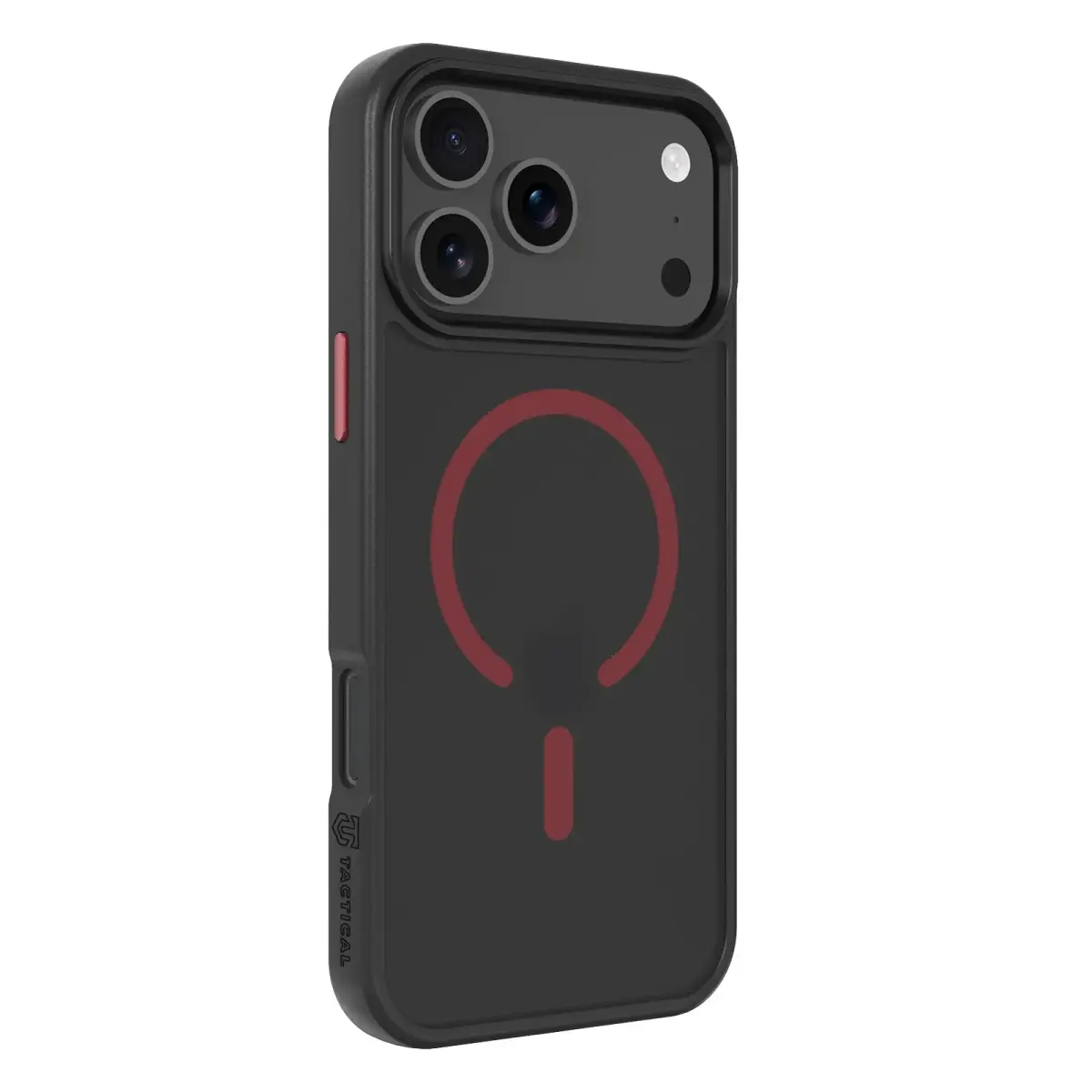 Tactical MagForce Hyperstealth 2.0 maciņš ar MagSafe atbalstu telefonam iPhone 17 Pro Max black - red melns - sarkans