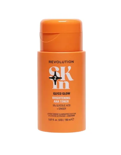 Revolution Skincare, Glyco Glow, 5% Glycolic Acid & Ginger, Brightening, Tonic Lotion, For Face, 150 ml