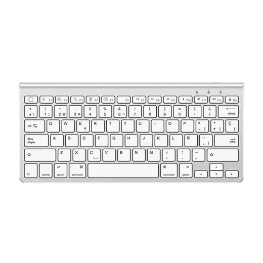 Wireless iPad keyboard Omoton KB088 with tablet holder (silver)