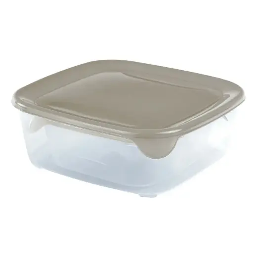 Food container set 3 pcs. rectangle 0.25+0.8+1.7L Fresh&Go beige