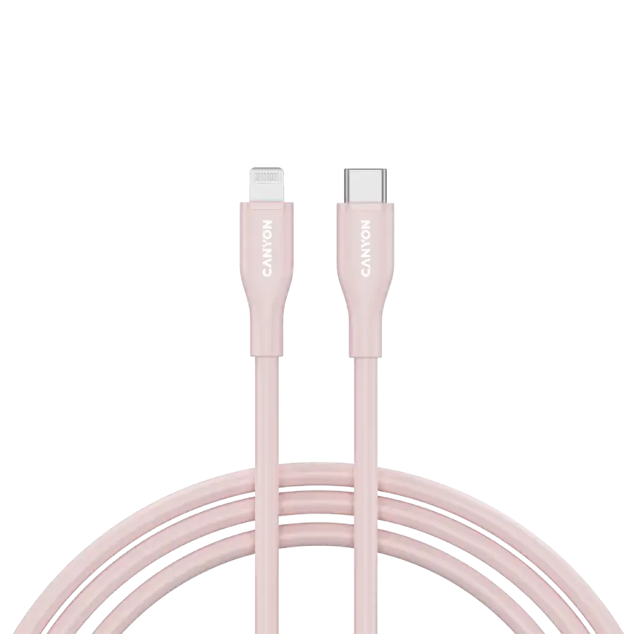 CANYON cable CLNM60 C-L 60W MFI 1m Silicon Pink