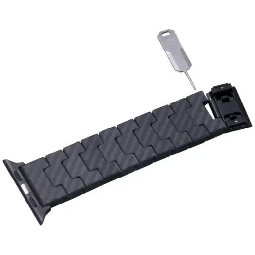 Band PITAKA Carbon Fiber Modern for Apple Watch 1|2|3|4|5|6|7|8|9|10|SE|Ultra|Ultra2 black grey Photo