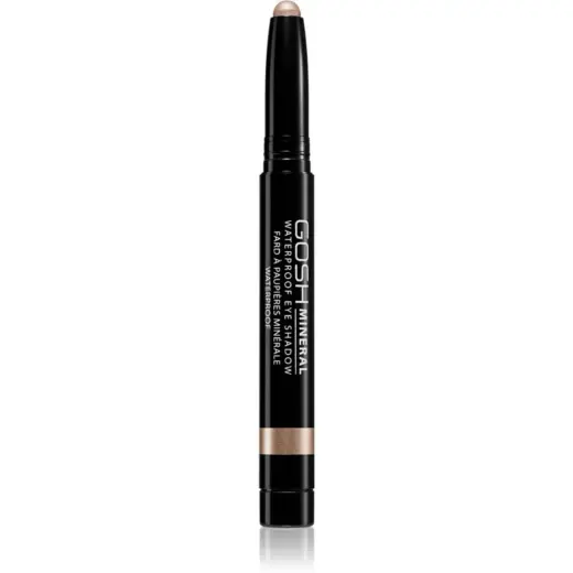 Gosh, Mineral, Metallic, Cream Eyeshadow, Golden Brown, 2.5 g