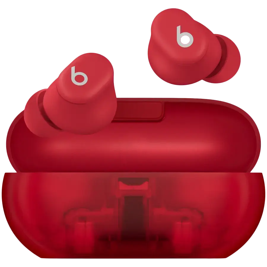 Beats Solo Buds - True Wireless Earbuds - Transparent Red,Model A3151 A3150 A3152