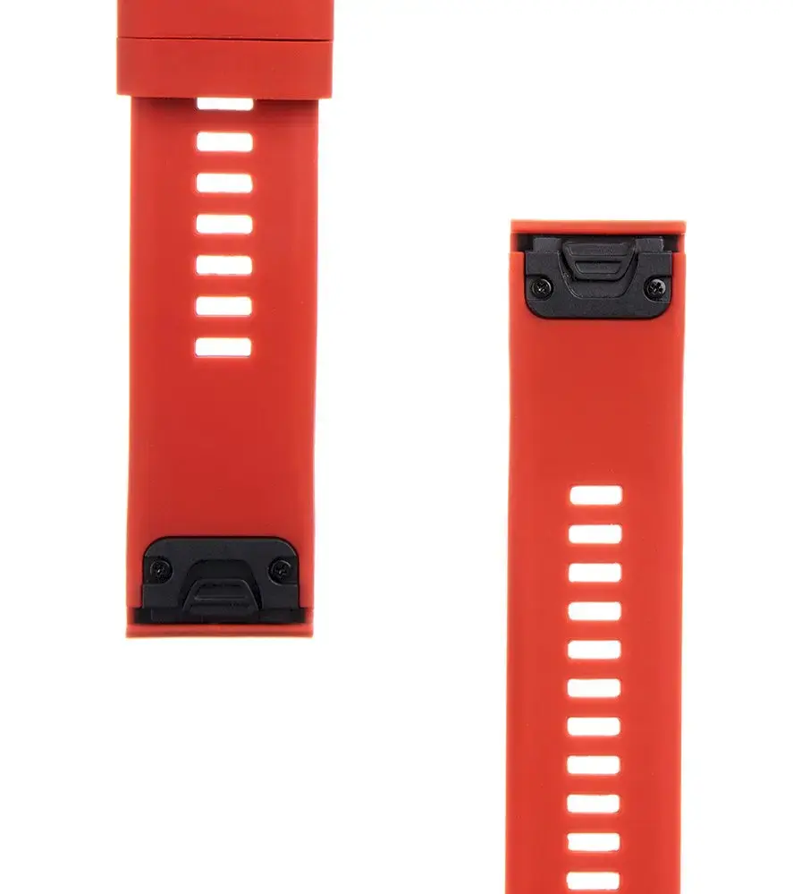 Tactical 430 Silicone Band for Garmin Fenix 5|6 QuickFit 22mm Red
