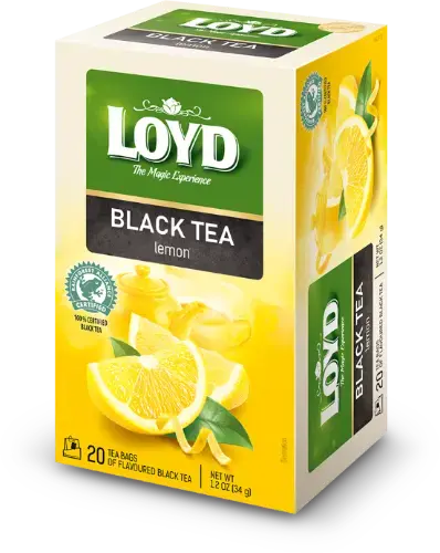 Melnā tēja LOYD ar citronu 20x1,7g