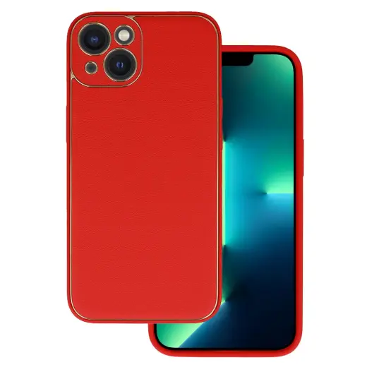 TEL PROTECT Luxury maciņš telefonam iPhone 14 Plus sarkans