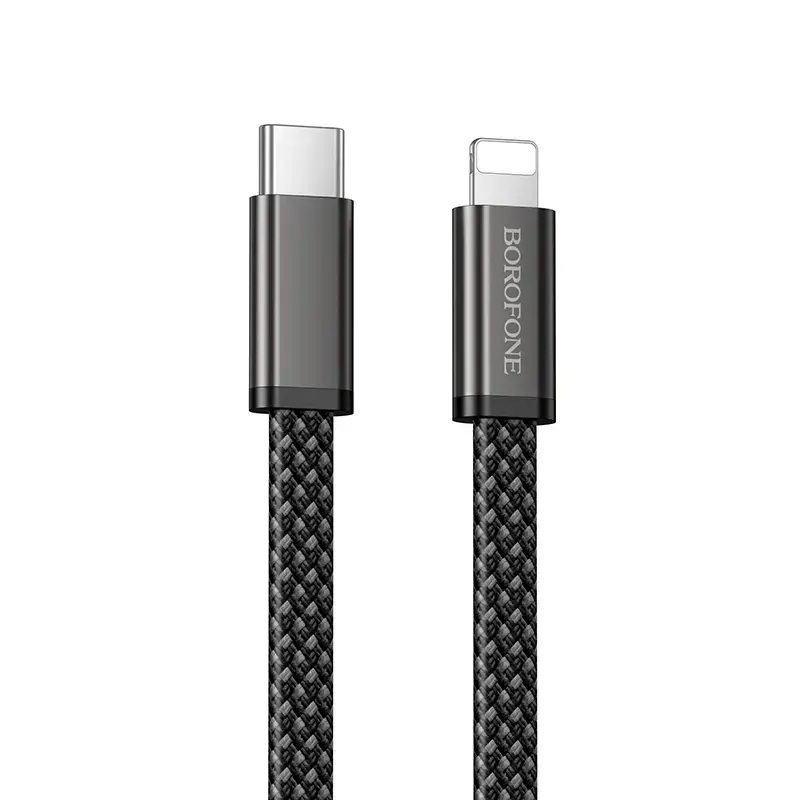 Borofone Cable BX124 Peace - Typ C na Lighting - PD 30W 1 metre black