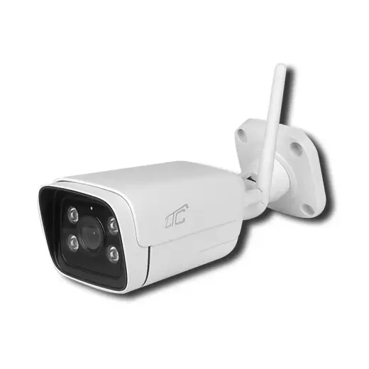 Exterior IP camera BULLET white IP66 PTZ WiFi&LAN 4Mpix 85*LED 4*IR 10W DC12V/1A LTC Vision