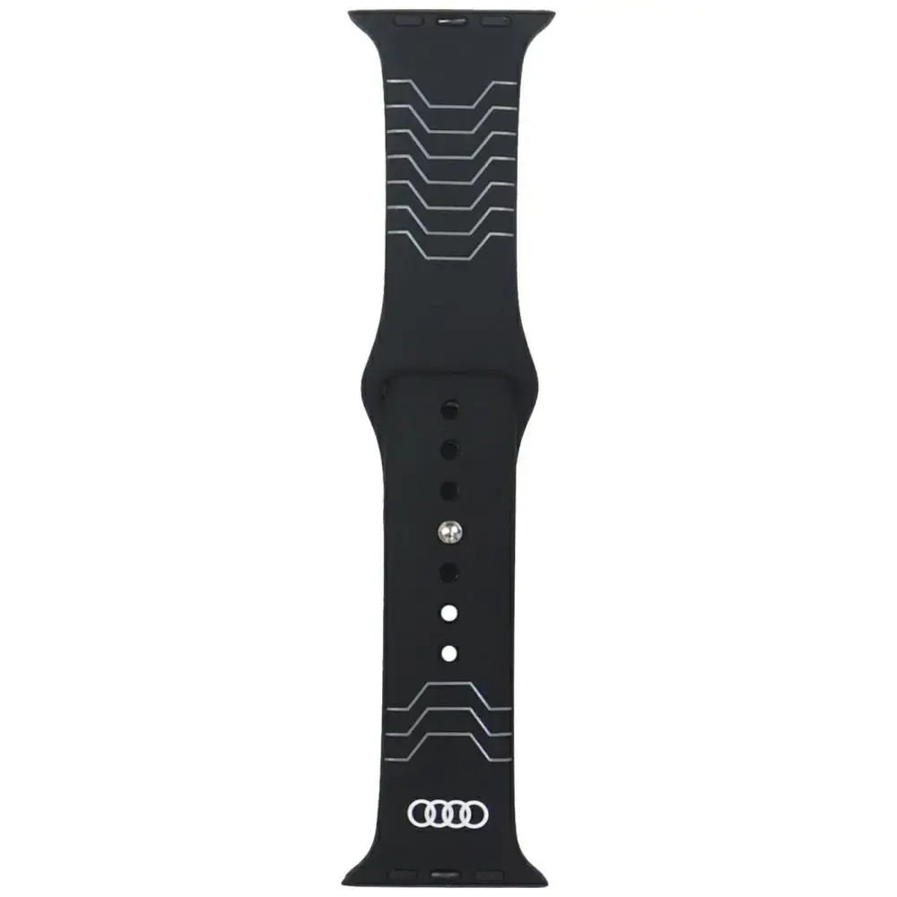 Audi Geometric Pattern Silicone Watch Strap for Apple Watch 44 | 45 | 46 | 49 mm - black