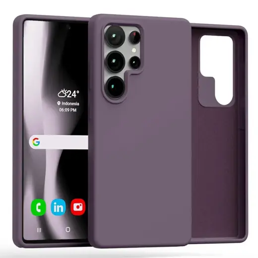 Mercury силиконовый чехол для телефона Samsung Galaxy S25 Ultra фиолетовый
