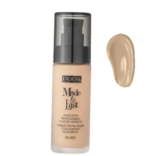 Pupa, Made To Last, Paraben-Free, Long Lasting, Liquid Foundation, 050, Sand, 30 ml *Tester
