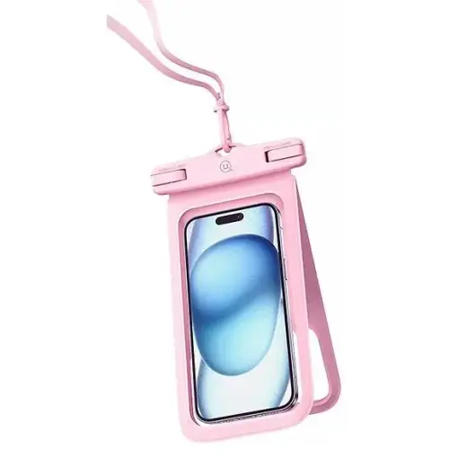 USAMS Etui wodoodporne podwójne 6.7" IP68 różowy|pink FSD1403 (YD014)