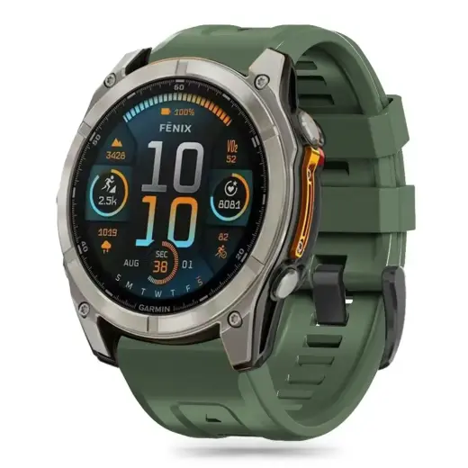 TECH-PROTECT SILICONE GARMIN FENIX 5 | 6 | 6 PRO | 7 | 8 (47 ММ) | E ARMY GREEN