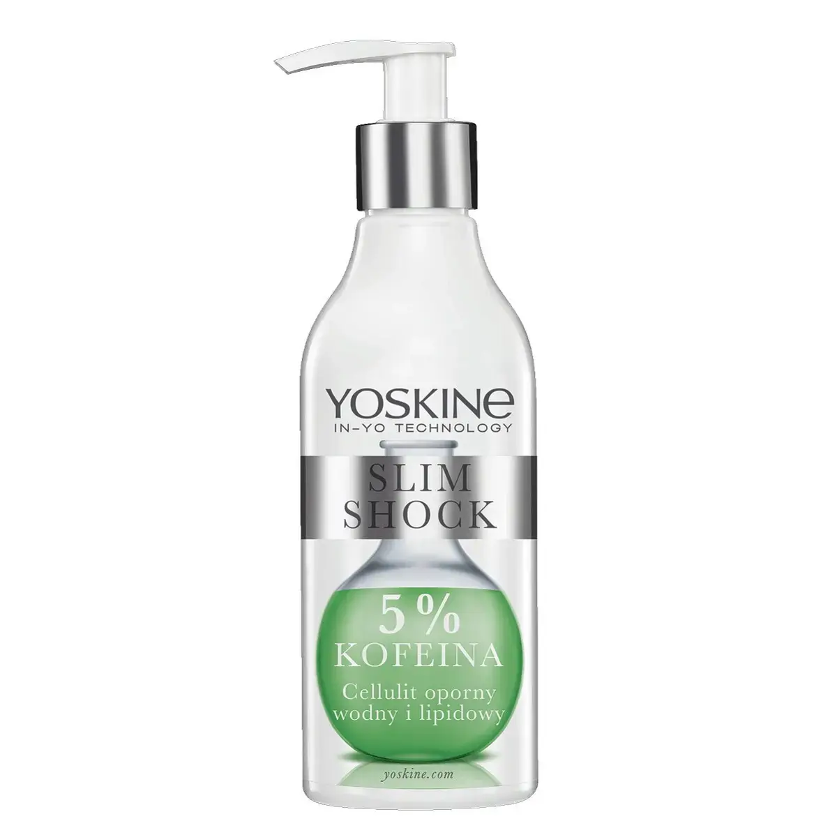 Yoskine, Slim Shock, Caffeine 5%, Anti-Cellulite, Body Cream, Body & Legs, 200 ml