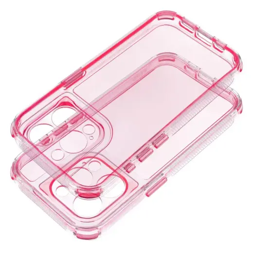 MATRIX CLEAR maciņš telefonam iPhone 15 rozā