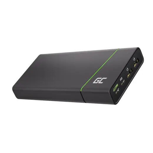 Ārējais akumulators (powerbank) Green Cell GC PowerPlay Ultra 26800mAh 128W 4-port ar laptopu, MacBook, iPad, iPhone, Nintendo Switch un citiem