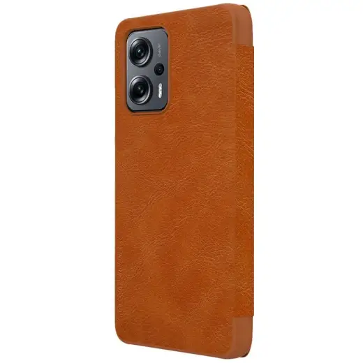 Nillkin Qin Book Case for Xiaomi Redmi Note 11T PRO|11T PRO+ 5G|Poco X4 GT 5G Brown