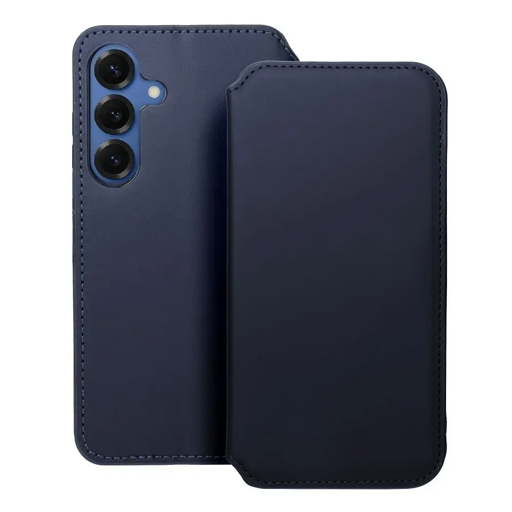 DUAL POCKET Book case for SAMSUNG S25 Plus navy