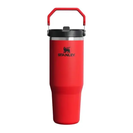 Termokruus kõrrega The IceFlow Flip Straw 2.0 Tumbler 0.89L tumepunane