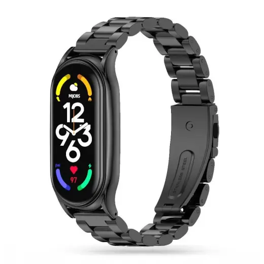 Tech-Protect Stainless bracelet for Xiaomi Mi Smart Band 7 | 7 NFC - black