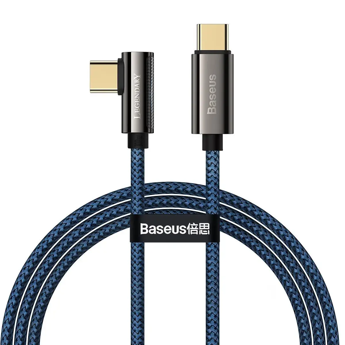 Cable USB-C to USB-C Baseus Legend Series, PD, 100W, 1m (blue)