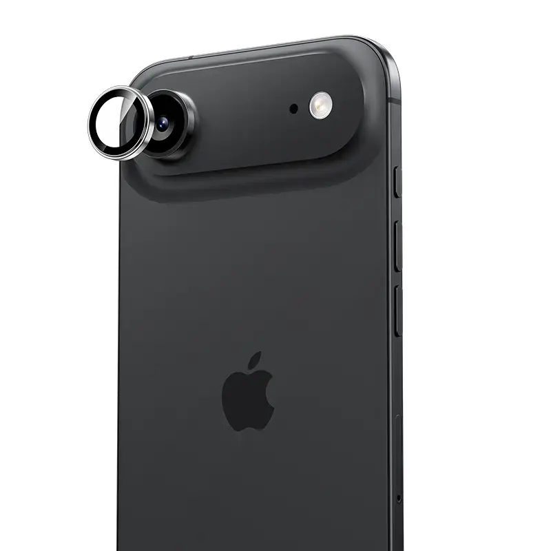 Benks Tempered glass Glass Warrior Metal Lens Protector on camera for Iphone 17 Air (lens 1 piece) black