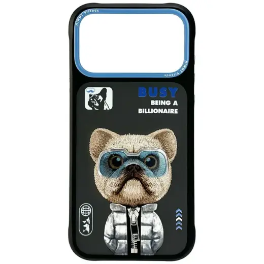 Etui Nimmy Cool&Cute 2.0 Dog do iPhone    17 Pro czarny