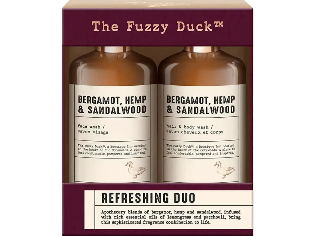 Debenhams Men the Fuzzy Duck Bergamot, Hemp & Sandalwood Men's Refreshing Duo Gift Set
