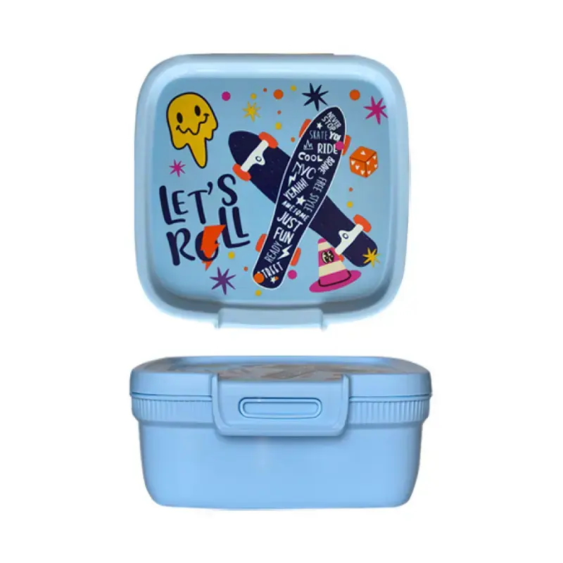 Food storage container square 0.9L Snap Box blue/fun-tilities